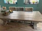 Mooie kloostertafel - 2,40m lang, Ophalen, Gebruikt, 100 tot 150 cm, Eikenhout