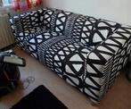 Bank zwart wit, Ophalen, Zo goed als nieuw, Tweepersoons