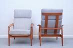 fauteuils FD164 Arne Vodder France & Søn Denemarken 60s, Ophalen, Hout, Gebruikt, -