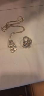 Mathisse by Steviguy Zilveren Set: Ketting & Ring, Met hanger, Gebruikt, Ophalen of Verzenden, Zilver