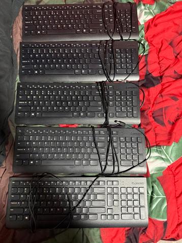 5x Lenovo toetsenborden bedraad - thuiswerken beschikbaar voor biedingen
