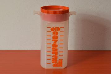Retro vintage jaren 70 Mepal maatbeker / schenkkan + deksel beschikbaar voor biedingen