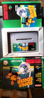 Super Soccer SNES Compleet in Doos, Gebruikt, 2 spelers, Eén computer, Ophalen of Verzenden