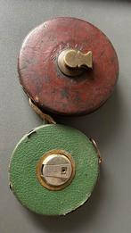Meetlint op rol Twee stuks, Antiek en Kunst, Antiek | Gereedschap en Instrumenten, Ophalen of Verzenden