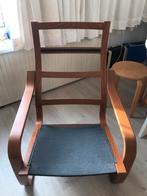 Ikea Poang stoel donkerhout, Huis en Inrichting, Fauteuils, Ophalen, 75 tot 100 cm, Zo goed als nieuw, 50 tot 75 cm