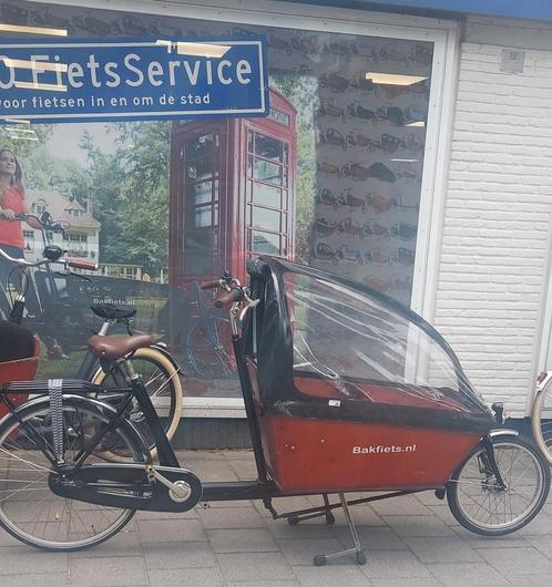 bakfiets cargobike lang - full options, Fietsen en Brommers, Fietsen | Bakfietsen, Gebruikt, 3 kinderen, Huif, Ophalen of Verzenden
