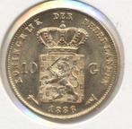 Nederland 10 Gulden 1886 Willem 3, Ophalen of Verzenden, Goud