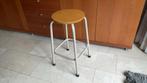 Kruk hout/metaal hoog 60 cm, Huis en Inrichting, Krukjes, Ophalen, Gebruikt