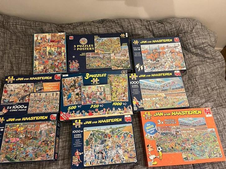 Diverse puzzels Jan van Haasteren - Thats life - Wasgij, Hobby en Vrije tijd, Denksport en Puzzels, Zo goed als nieuw, 500 t/m 1500 stukjes