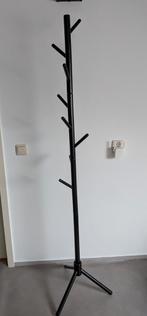 Zwarte houten kapstok zgan, Ophalen of Verzenden, Zo goed als nieuw, Staande kapstok, 150 tot 200 cm