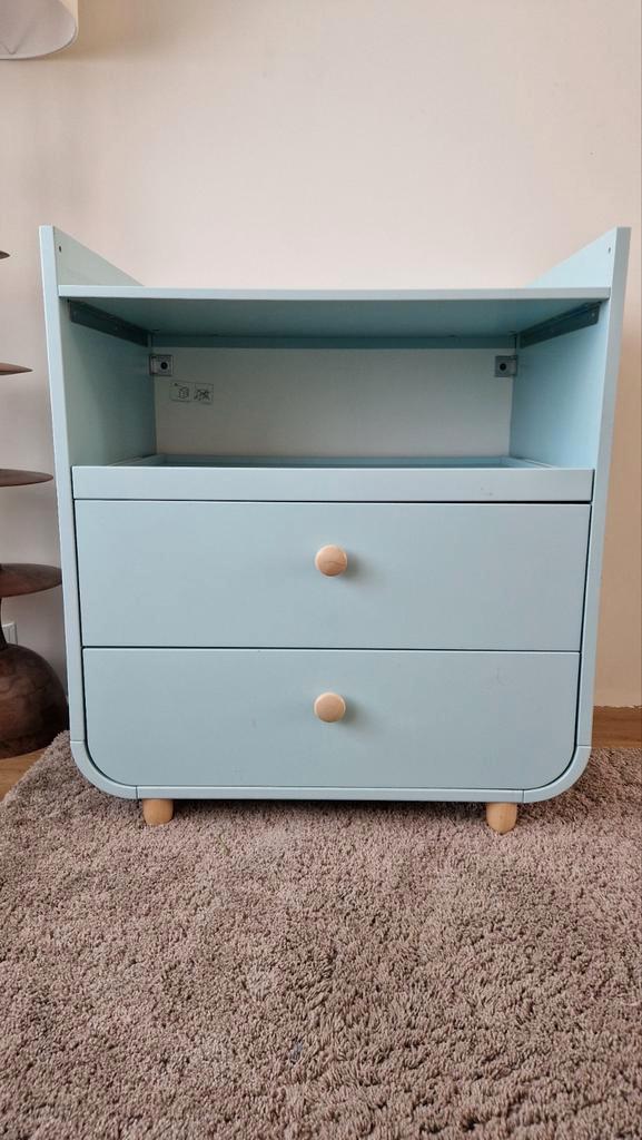 IKEA Myllra Commode - Lichtblauw, Kinderen en Baby's, Kinderkamer | Commodes en Kasten, Zo goed als nieuw, Commode, 90 tot 105 cm