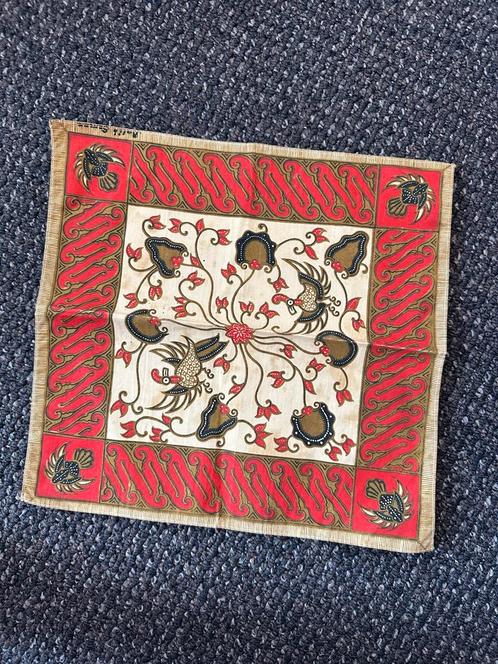 Vintage Batik Doekje '50 '60 '70 Decoratief Textiel, Antiek en Kunst, Antiek | Kleden en Textiel, Ophalen of Verzenden