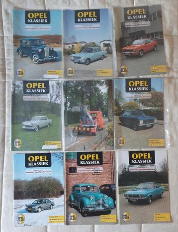 9 opel klassiek tijdschriften waarvan 6 nog in ongeopend