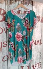 Stretch TRAVELSTOF jurk / lang tuniek 1 SIZE, Kleding | Dames, Jurken, Ophalen of Verzenden, Zo goed als nieuw, Onder de knie