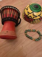 Afrikaanse Trommel, Schaal en Armband Set, Ophalen of Verzenden, Gebruikt, Trommel