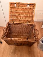 Grote rieten mand met deksel - 60x40x39 cm, Huis en Inrichting, Woonaccessoires | Kisten, Overige materialen, 50 tot 100 cm, Ophalen of Verzenden