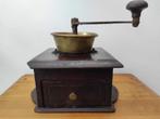Antieke schootkoffiemolen / schoot koffiemolen hout ca 1890, Ophalen of Verzenden