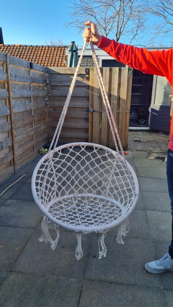 Schommel hangstoel, Ophalen, Zo goed als nieuw, Eenpersoons, Buiten
