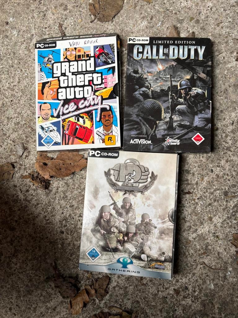Grand Theft Auto Vice City, Call of Duty, Hidden & Dangerous, Spelcomputers en Games, Ophalen of Verzenden, Gebruikt, Avontuur en Actie