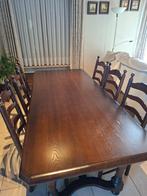 Eetkamer, Ophalen, Zo goed als nieuw, Franse eik, 4 tot 6 stoelen
