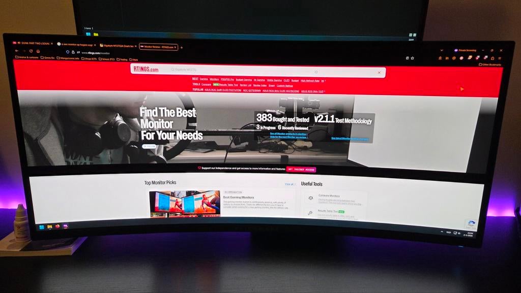 Alienware AW3423DWF 34 inch Curved Gaming Monitor, Ophalen of Verzenden, Zo goed als nieuw