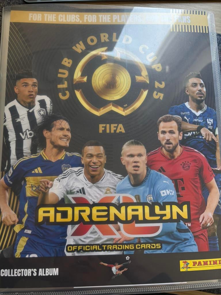 Gezocht en te ruil club world cup 25 adrenalyn panini, Ophalen, Zo goed als nieuw, Plaatje