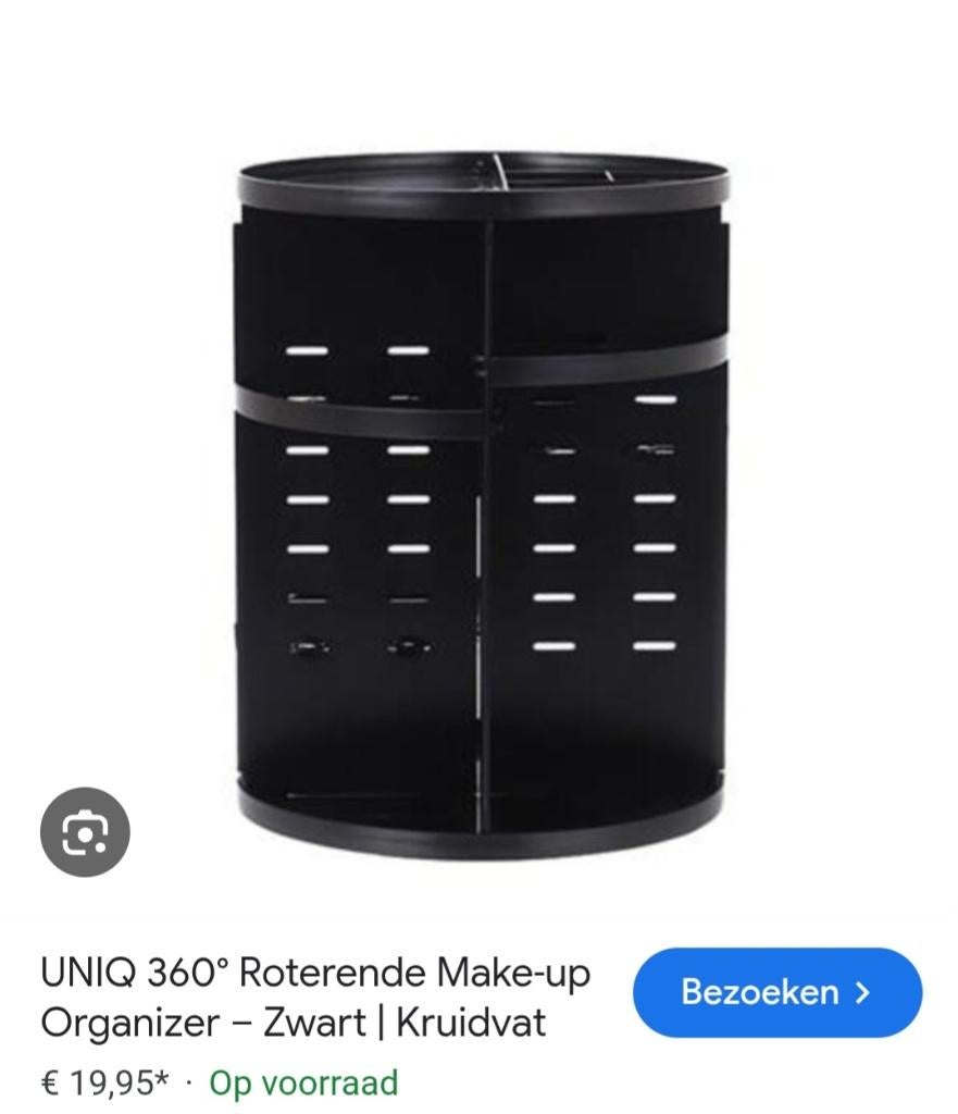 Lazy susan / 360 graden make up organizer, Huis en Inrichting, Ophalen, Zo goed als nieuw, Rond, Kunststof