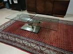 Glazen design tafel, Huis en Inrichting, Ophalen, 100 tot 150 cm, 50 tot 100 cm, Zo goed als nieuw