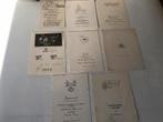 17 MENU-KAARTEN vijftiger jaren., Boeken, Kookboeken, Ophalen of Verzenden, Gelezen, Nederland en België