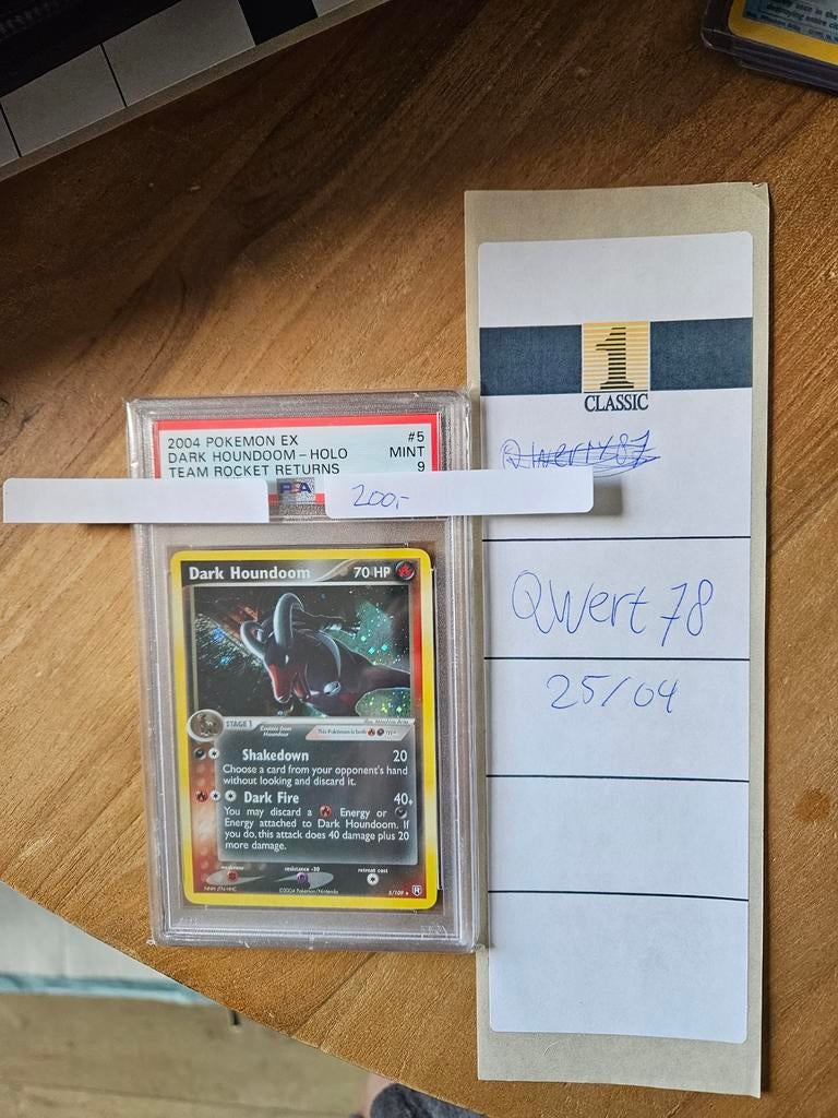 Dark Houndoom Clefable kabuto slabs, Ophalen of Verzenden, Zo goed als nieuw, Meerdere kaarten, Foil