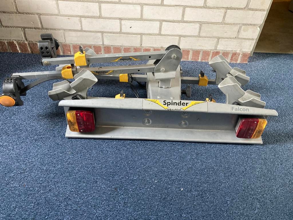 Fietsendrager Spinder Falcon, Auto diversen, Fietsendragers, Ophalen, 2 fietsen, Gebruikt, Trekhaakdrager
