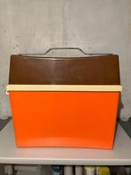 Vintage Koelbox Oranje Bruin - Retro Picknick Koelbox, Ophalen of Verzenden, Gebruikt, Koelbox, Koelelement