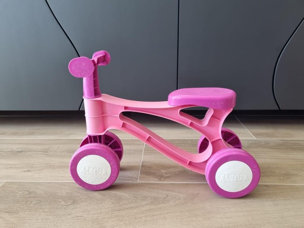 Loopfiets Lena My First Scooter - Loopfiets - Meisjes - Roze, Ophalen of Verzenden, Zo goed als nieuw, Loopfiets