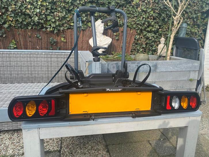 Peruzzo Pure Instinct fietsendrager voor 2 e-bikes (z.g.a.n., Auto diversen, Fietsendragers, Zo goed als nieuw, Trekhaakdrager