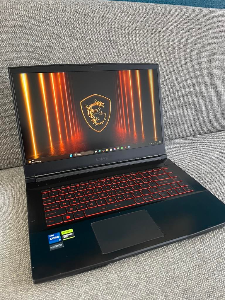 MSI Gaming Laptop, Computers en Software, Windows Laptops, Gebruikt, Met videokaart, 2 tot 3 Ghz, Ophalen of Verzenden