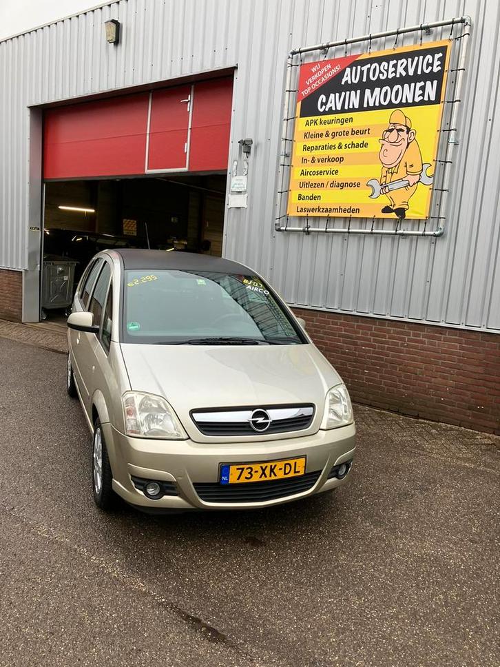 Opel Meriva 1.6 16V 77KW 2007 Beige, Auto's, Opel, Bedrijf, Meriva, ABS, Airbags, Airconditioning, Boordcomputer, Centrale vergrendeling