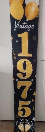 Vitage 1975 Banner / Party Banner, Ophalen of Verzenden, Nieuw, Versiering, Overige