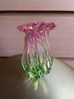 Teleflora Vintage Swirl watermeloen Vaas - Murano Stijl Glas, Antiek en Kunst, Ophalen of Verzenden