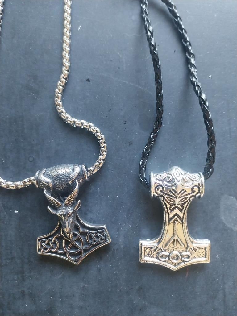 Mjolnir hangers, Nieuw, Ophalen of Verzenden, Zilver, Overige materialen