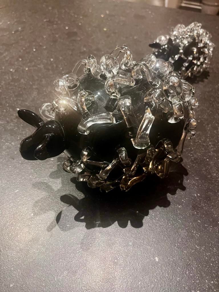 Unieke mondgeblazen glazen zwarte schapen - Kunstobject, Antiek en Kunst, Kunst | Designobjecten, Ophalen