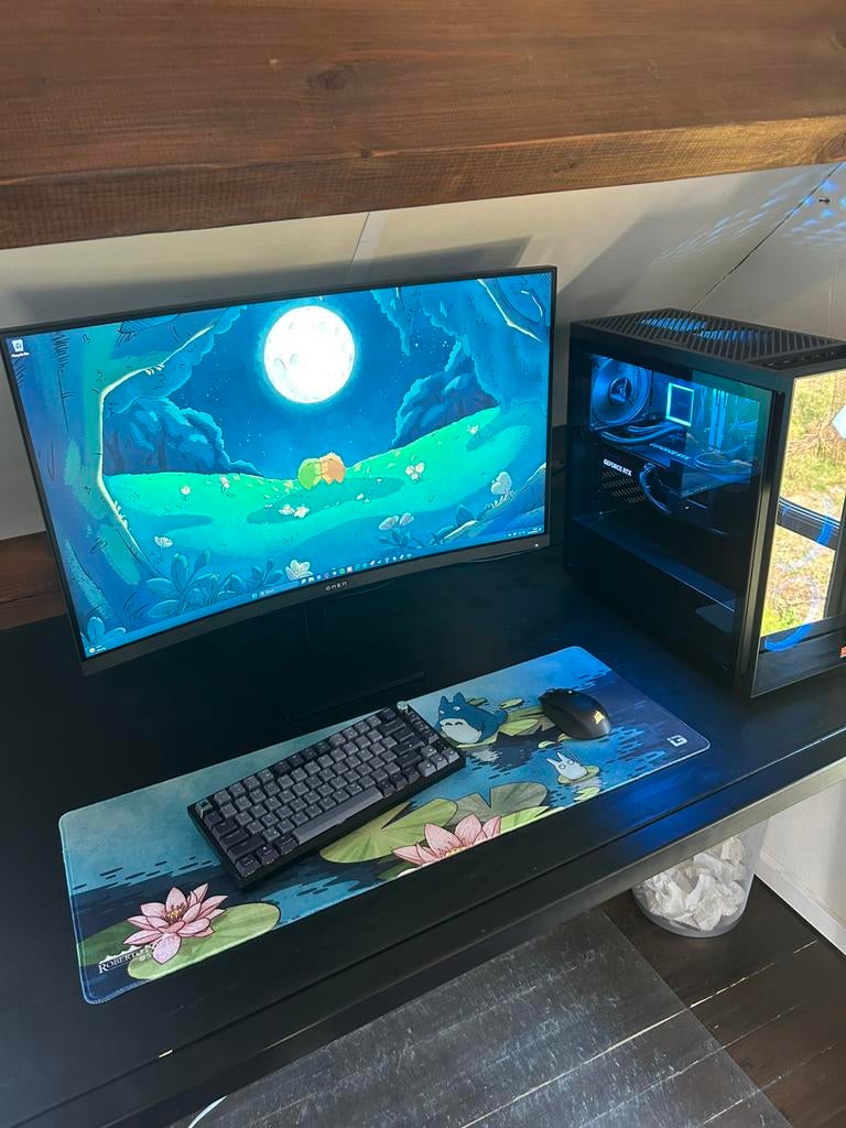 HP OMEN 40L GT21-1060nd Ryzen 7 RTX 4070 Ti Super gaming PC, 32 GB, Zo goed als nieuw, Gaming, SSD