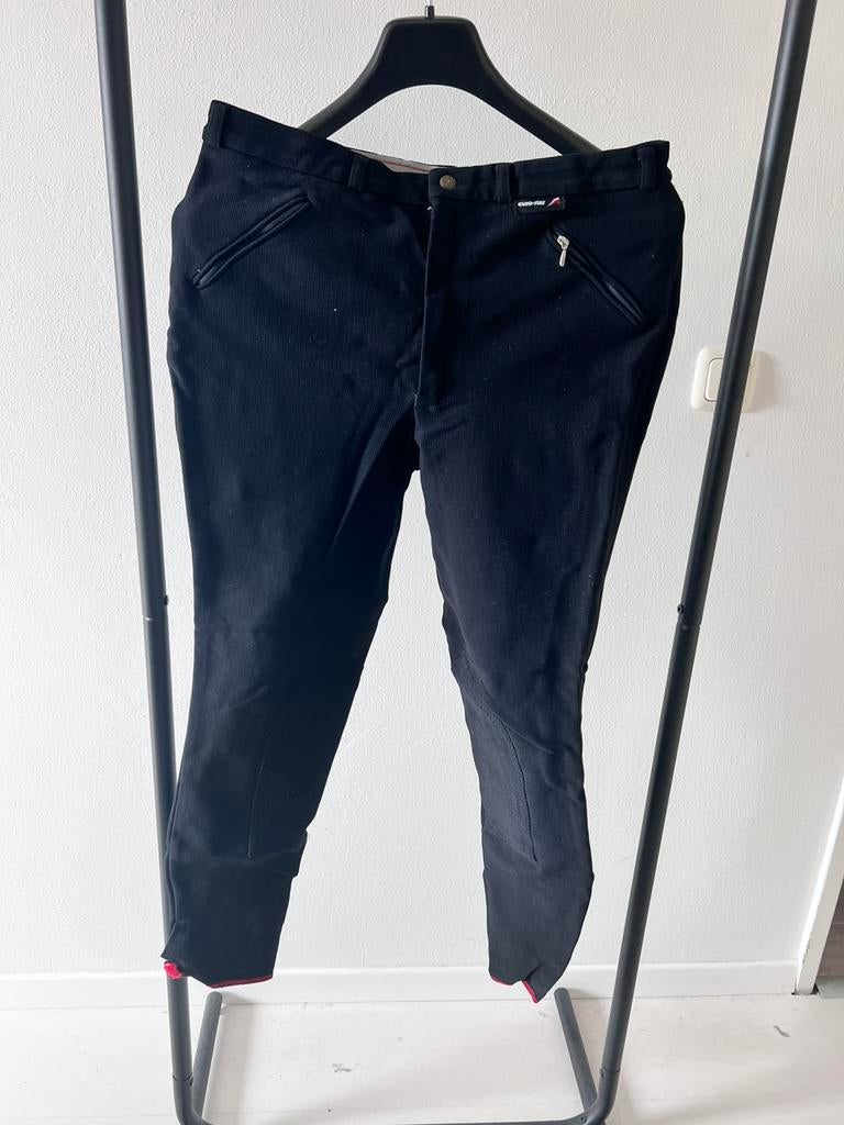 Paardrijdbroek maat 52 Eurostar zwart, Dieren en Toebehoren, Paardrijkleding, Gebruikt, Dressuur, Dames, Ophalen of Verzenden