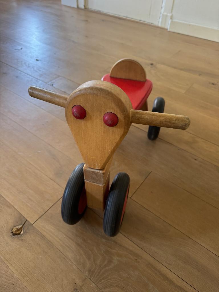 Van Dijk toys houten loopfiets, Ophalen of Verzenden, Gebruikt, Loopfiets