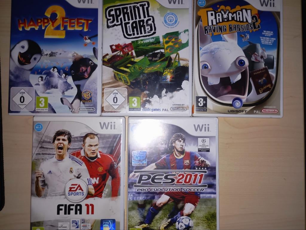 Wii spelletjes 5 stuks, Ophalen of Verzenden, Zo goed als nieuw, Sport, 3 spelers of meer