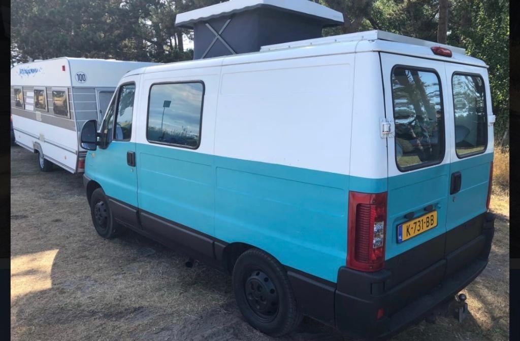 Camper Fiat Ducato 2003, Buscamper of Camperbus, Luifel, Fiat, Reservewiel