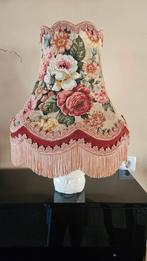 Vintage brocante lampenkap in roze tinten, Ophalen, Rond