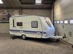 Hobby Excellent 410 SFE / Frans bed / Voortent / Mover, Schokbreker, Hobby, Bedrijf, Treinzit
