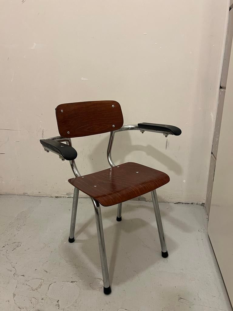 Vintage kinderstoel chroom Gispen, Ophalen, Gebruikt, Overige typen