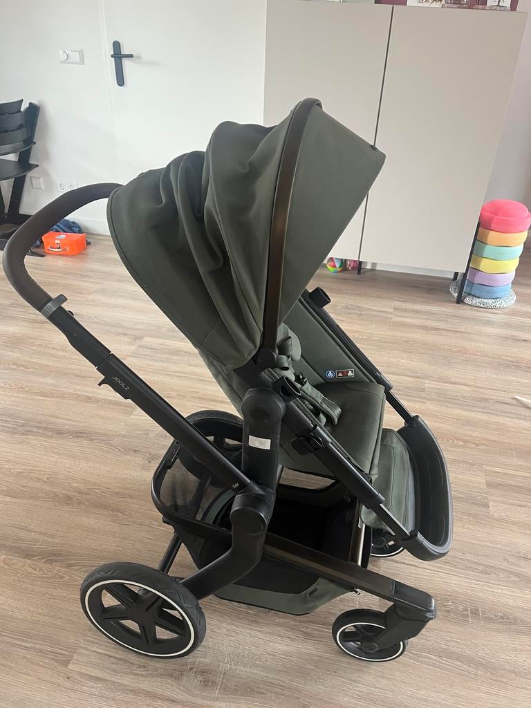 Joolz Day+ kinderwagen donkergroen met accessoires, Zo goed als nieuw, Verstelbare duwstang, Ophalen, Kinderwagen