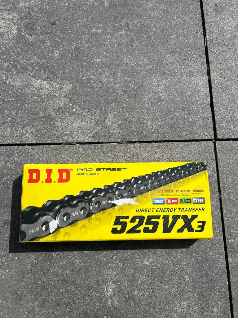 DID 525VX3 motorketting, 108 schakels, Motoren, Ophalen of Verzenden, Nieuw